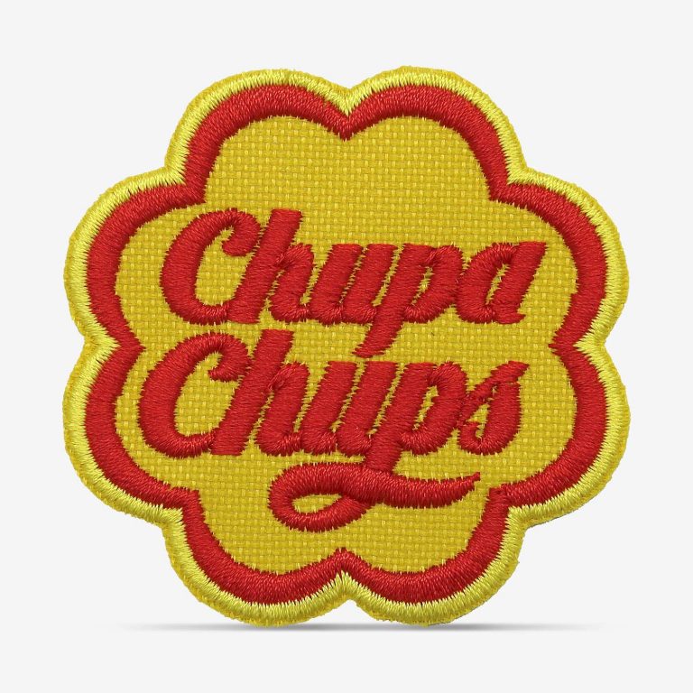 Patch Bordado Logo vintage Chupa Chups com termocolante 6,5x6,5cm da PATCH GANG
